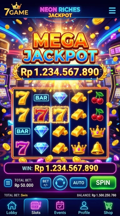 Screenshot aplikasi 7game dengan berbagai pilihan aplikasi menarik.